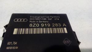 Audi A4 S4 B6 8E 8H Parkavimo (PDC) daviklių valdymo blokas 8Z0919283A