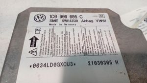 Volkswagen PASSAT B5.5 Oro pagalvių valdymo blokas 1C0909605C
