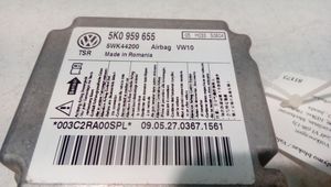 Volkswagen Golf VI Turvatyynyn ohjainlaite/moduuli 5K0959655