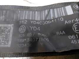 Volkswagen PASSAT B7 Pas bezpieczeństwa fotela tylnego 3C5857806K