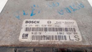 Opel Astra G Calculateur moteur ECU 0281001670