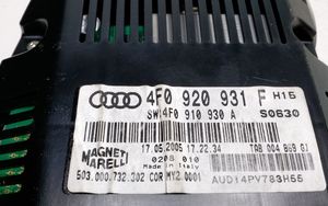 Audi A6 S6 C6 4F Tachimetro (quadro strumenti) 554000731202