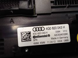 Audi A6 S6 C7 4G Oro kondicionieriaus/ klimato/ pečiuko valdymo blokas (salone) 4G0820043H