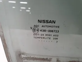Nissan Qashqai+2 Pagrindinis galinių durų stiklas 