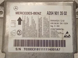 Mercedes-Benz C W204 Oro pagalvių valdymo blokas A2049013502