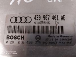 Audi A6 S6 C5 4B Moottorin ohjainlaite/moduuli 4B0907401AE