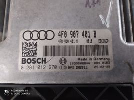 Audi A6 S6 C6 4F Moottorin ohjainlaite/moduuli 4F0907401B