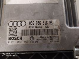 Audi A6 S6 C6 4F Moottorin ohjainlaite/moduuli 0281012557