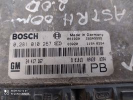 Opel Astra G Sterownik / Moduł ECU 0281010267