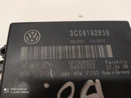 Volkswagen PASSAT B6 Unité de commande, module PDC aide au stationnement 3C0919283B