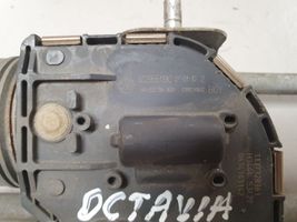 Skoda Octavia Mk2 (1Z) Tringlerie et moteur d'essuie-glace avant 1Z2955119C