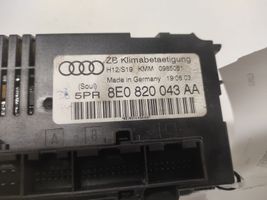 Audi A4 S4 B6 8E 8H Unité de contrôle climatique 8E0820043AA