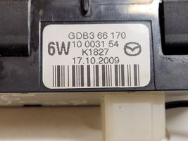 Mazda 6 Commutateur contrôle de traction (ASR) GDB366170