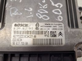 Peugeot 307 Sterownik / Moduł ECU 0281011863