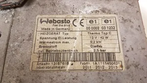 Peugeot 3008 I Auxiliary pre-heater (Webasto) 000002031232