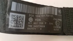 Volkswagen PASSAT CC Pas bezpieczeństwa fotela przedniego 3C1857705P