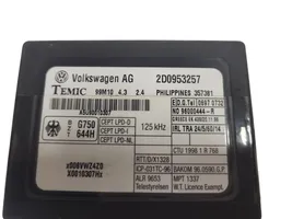 Volkswagen II LT Unidad de control/módulo inmovilizadora 2D0953257