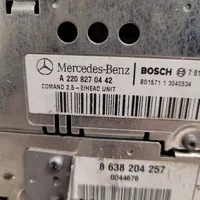 Mercedes-Benz S W220 Unità principale autoradio/CD/DVD/GPS A2208270442