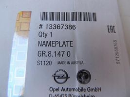 Opel Astra J Manufacturer badge logo/emblem 13367386