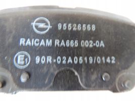 Opel Astra K Brake pads (front) 