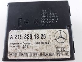 Mercedes-Benz CL C215 Hälytyksen ohjainlaite/moduuli A2158201326