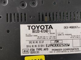 Toyota Prius (XW20) Unidad delantera de radio/CD/DVD/GPS 8612047240