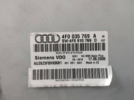 Audi A6 S6 C6 4F Unidad delantera de radio/CD/DVD/GPS 4F0035769A