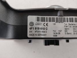 Audi A6 S6 C6 4F Controllo multimediale autoradio 4F1919610C