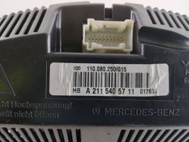 Mercedes-Benz E W211 Tachimetro (quadro strumenti) A2115405711