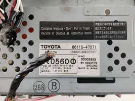 Toyota Prius (XW20) Unité principale radio / CD / DVD / GPS 8611047071