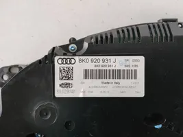 Audi A4 S4 B8 8K Tachimetro (quadro strumenti) 8K0920931J