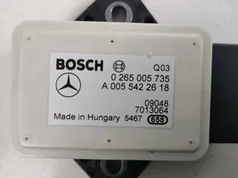 Mercedes-Benz E C207 W207 Sensor ESP de aceleración de frecuencia del intermitente A0055422618