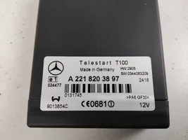 Mercedes-Benz S W221 Unité de commande chauffage Webasto A2218203897