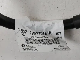 Volkswagen Touareg II Câble négatif masse batterie 7P0915181A