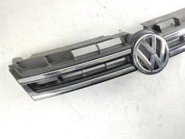 Volkswagen Touareg II Front bumper upper radiator grill 7P6853651A