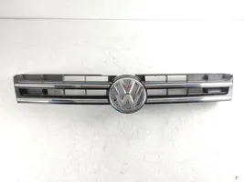 Volkswagen Touareg II Front bumper upper radiator grill 7P6853651A