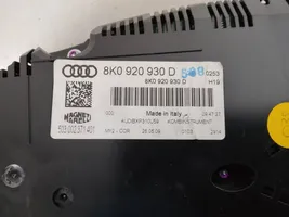 Audi A4 S4 B8 8K Compteur de vitesse tableau de bord 8K0920930D