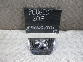 Peugeot 207 Etupuskurin ylempi jäähdytinsäleikkö 