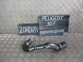 Peugeot 307 Tube d'admission de tuyau de refroidisseur intermédiaire 
