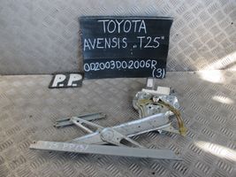 Toyota Avensis T250 Mechanizm podnoszenia szyby przedniej bez silnika 