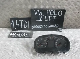 Volkswagen Polo IV 9N3 Compteur de vitesse tableau de bord 