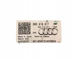 Audi A4 S4 B9 8W HUD-näyttö 8W5919617