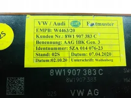 Audi A4 S4 B9 8W Piekabes āķa vadības bloks 8W1907383C