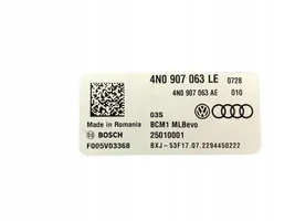 Audi A8 S8 D5 Moduł / Sterownik komfortu 4N0907063LE