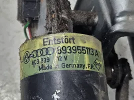 Audi 80 90 B3 Motor y varillaje del limpiaparabrisas delantero 893955023A