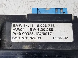 BMW 7 E65 E66 Oro kondicionieriaus/ klimato/ pečiuko valdymo blokas (salone) 64116925746