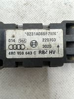 Audi A6 S6 C5 4B Turvatyynyn törmäysanturi 4B0959643C