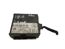 Mercedes-Benz S W220 Boîtier module alarme A2118209126