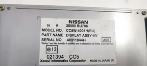 Nissan Almera Tino Monitori/näyttö/pieni näyttö 28090BU706