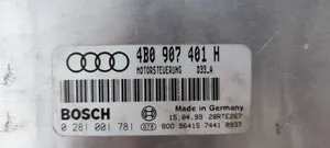 Audi A6 S6 C5 4B Moottorin ohjainlaite/moduuli 4B0907401H